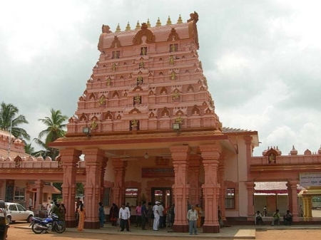 Gopuram of Shri Durgaparameshwari Temple, Bappanadu (close to Mulki)